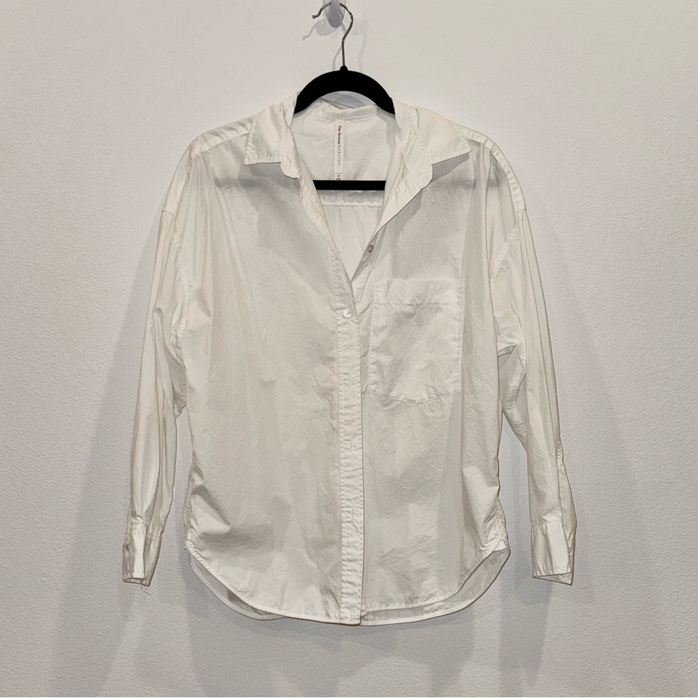 Aritzia 100% Cotton Oversized White Shirt Babaton